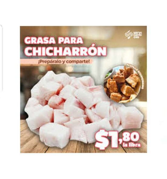 GRASA DE CERDO PARA CHICHARRON / LB
