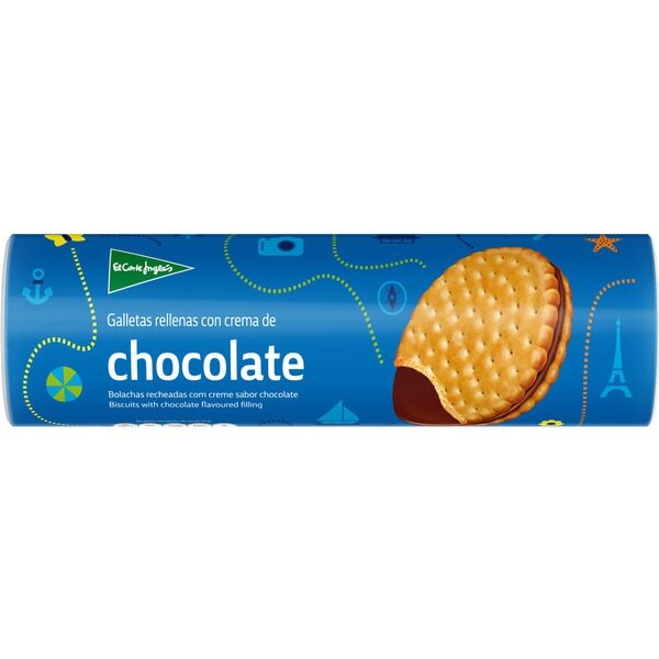 GALLETAS RELLENAS DE CHOCOLATE 500g