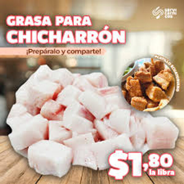 GRASA DE CERDO PARA CHICHARRON / LB