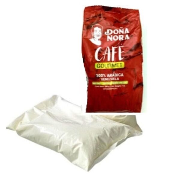 BOLSA DE LECHE 450g + CAFE DOÑA NORA 100g